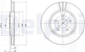 Bremžu diski DELPHI BG4000