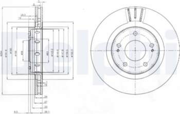 Bremžu diski DELPHI BG4038C