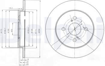 Bremžu diski DELPHI BG4055