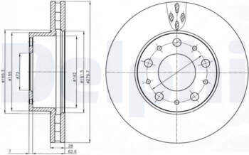 Bremžu diski DELPHI BG4059