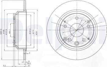 Bremžu diski DELPHI BG4095