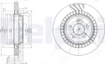 Bremžu diski DELPHI BG4144