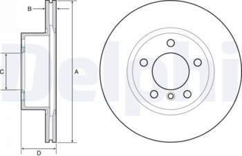 Bremžu diski DELPHI BG4645C