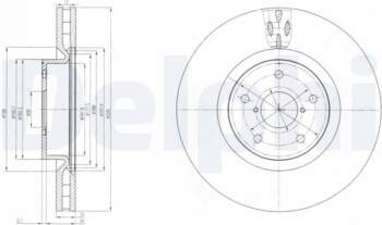 Bremžu diski DELPHI BG9055