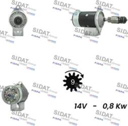 Starteris SIDAT S12LU0456A2