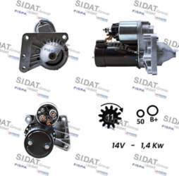 Starteris SIDAT S12VA0001A2