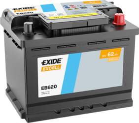 Akumulators EXIDE Excell EB620 62Ah 540A