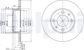 Bremžu diski DELPHI BG2147