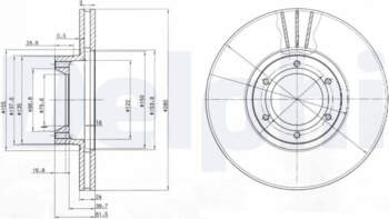 Bremžu diski DELPHI BG3553