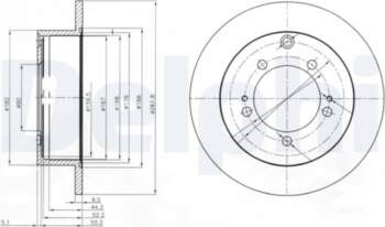 Bremžu diski DELPHI BG3815