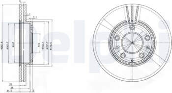 Bremžu diski DELPHI BG3874