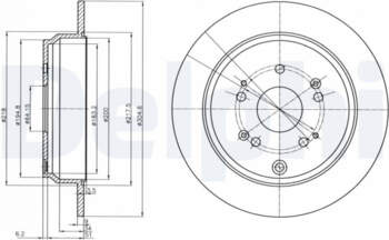 Bremžu diski DELPHI BG4064C