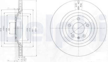 Bremžu diski DELPHI BG4087