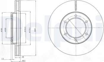 Bremžu diski DELPHI BG4209