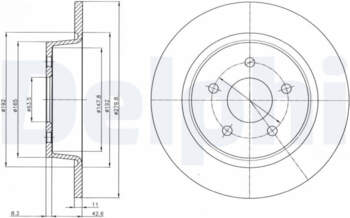 Bremžu diski DELPHI BG4533C