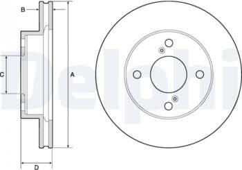 Bremžu diski DELPHI BG4810C