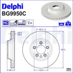 Bremžu diski DELPHI BG9950C