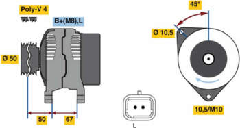 Ģenerators BOSCH 0 986 080 720