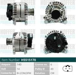 Ģenerators HOFFER H5515170