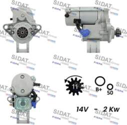 Starteris SIDAT S12DE0180A2