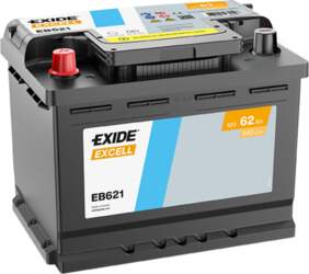 Akumulators EXIDE Excell EB621 62Ah 540A