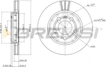 Bremžu diski BREMSI CD7154V