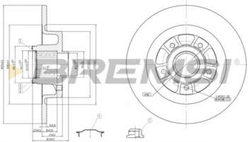 Bremžu diski BREMSI CD7569S