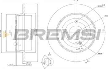 Bremžu diski BREMSI CD8090S