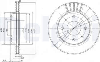 Bremžu diski DELPHI BG2763