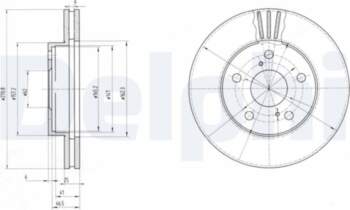 Bremžu diski DELPHI BG2906