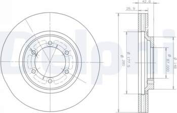 Bremžu diski DELPHI BG3936