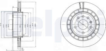 Bremžu diski DELPHI BG4046