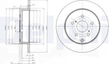 Bremžu diski DELPHI BG4051