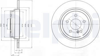 Bremžu diski DELPHI BG4298C