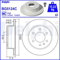 Bremžu diski DELPHI BG5124C