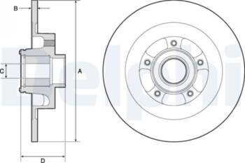 Bremžu diski DELPHI BG9134RSC