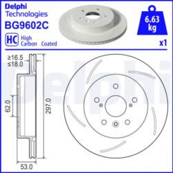 Bremžu diski DELPHI BG9602C