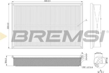 Gaisa filtrs BREMSI FA2138