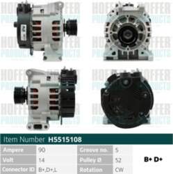 Ģenerators HOFFER H5515108