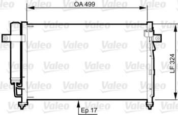 Kondensatora radiators VALEO 814341