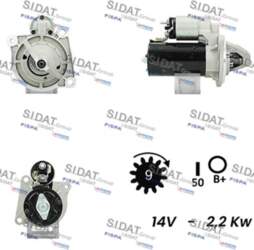 Starteris SIDAT S12BH0046A2
