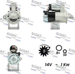 Starteris SIDAT S12MH0782A2