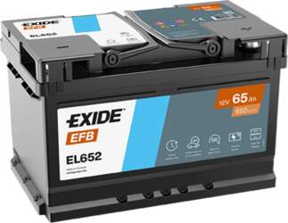 Akumulators EXIDE EFB EL652 65Ah 650A