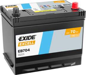 Akumulators EXIDE Excell EB704 70Ah 540A