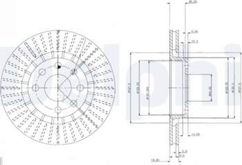 Bremžu diski DELPHI BG2636