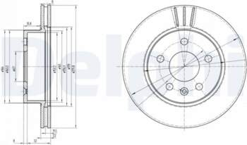 Bremžu diski DELPHI BG3296