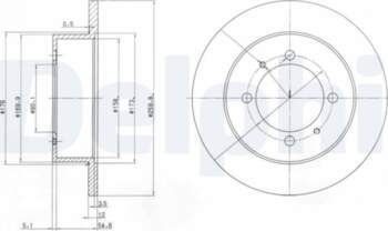 Bremžu diski DELPHI BG3609