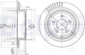 Bremžu diski DELPHI BG4041