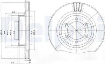 Bremžu diski DELPHI BG4052