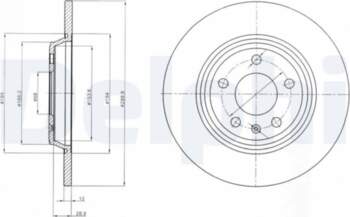 Bremžu diski DELPHI BG4081C
